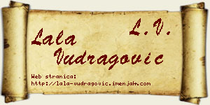 Lala Vudragović vizit kartica